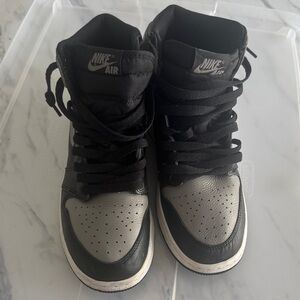 Nike Air High-Top Black and Gray Sneakers